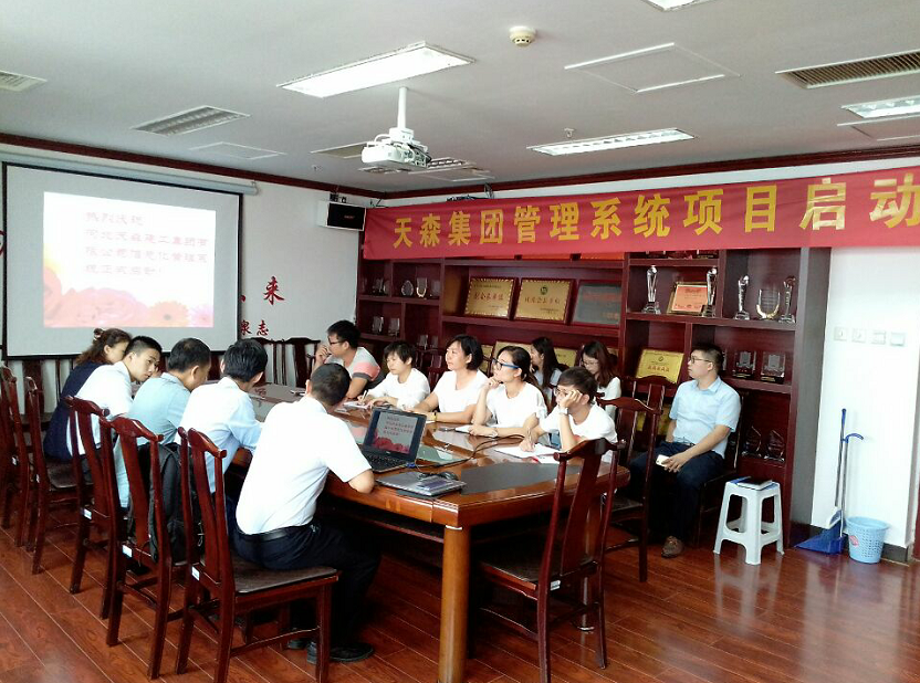 天森集團召開信息管理系統(tǒng)項目啟動大會